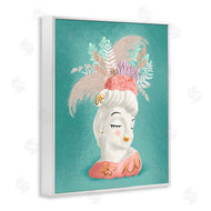 Jilly Jack Designs | Vintage Lady with Boho Flowers