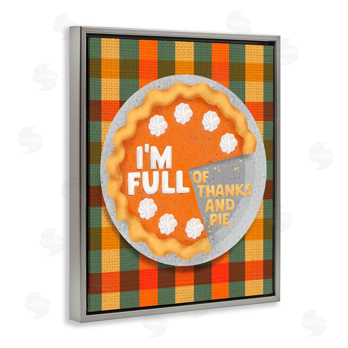 Jilly Jack Designs Full Of Thanks And Pie Canvas Wall Art Print