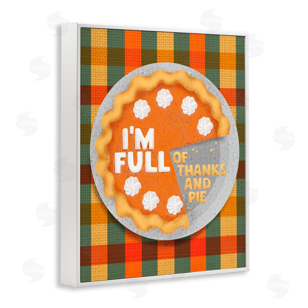 Jilly Jack Designs Full Of Thanks And Pie Canvas Wall Art Print