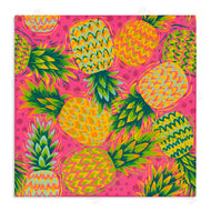 Jilly Jack Designs | Tropical Pineapples on Purple Dots