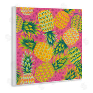 Jilly Jack Designs | Tropical Pineapples on Purple Dots