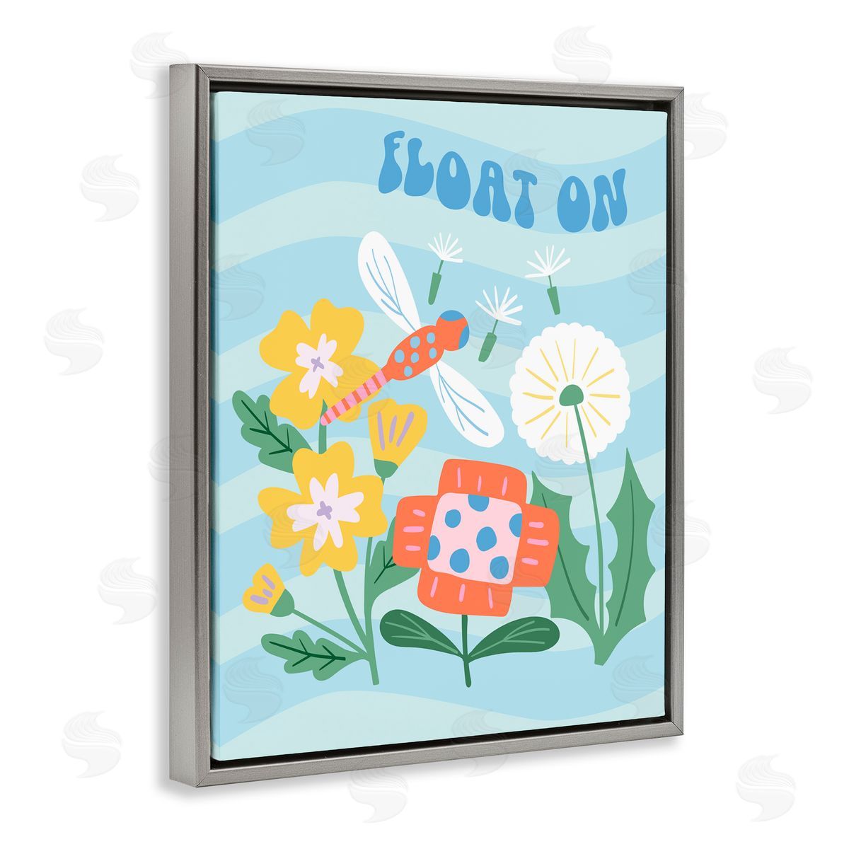Jilly Jack Designs Float On Dragonfly Canvas Wall Art Print