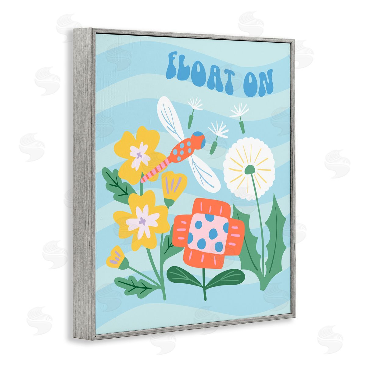 Jilly Jack Designs Float On Dragonfly Canvas Wall Art Print