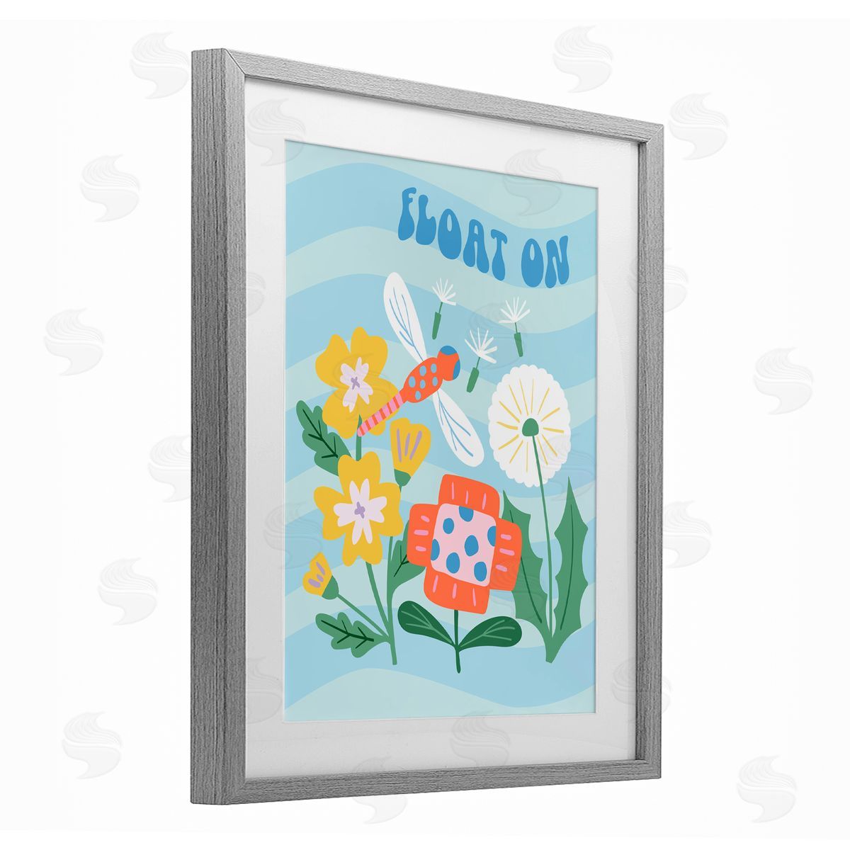 Jilly Jack Designs Float On Dragonfly Canvas Wall Art Print