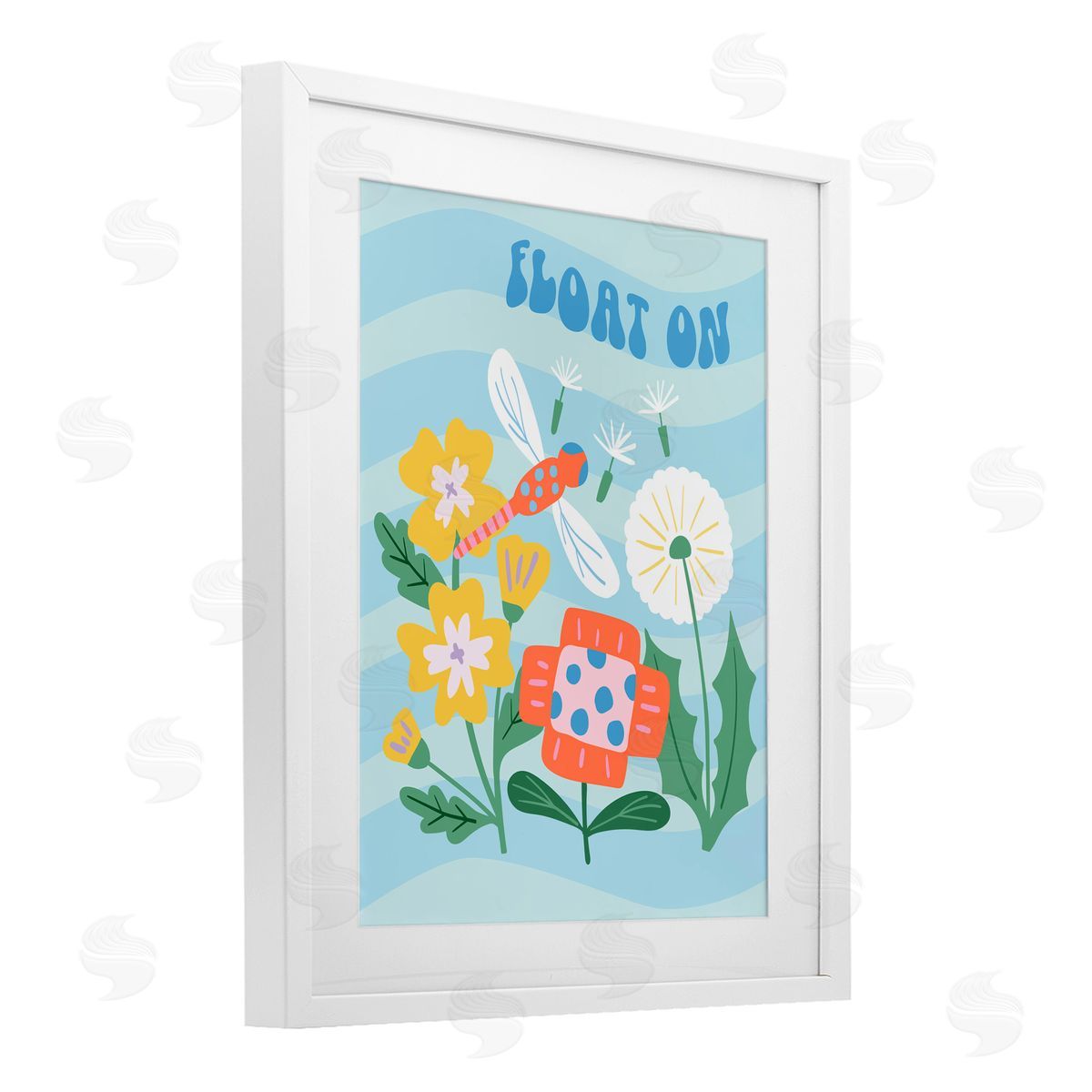 Jilly Jack Designs Float On Dragonfly Canvas Wall Art Print