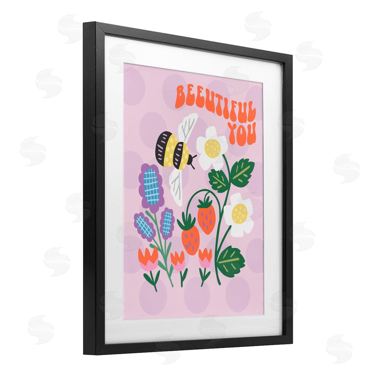 Jilly Jack Designs Beeuitiful You Uplifting Bee Canvas Wall Art Print