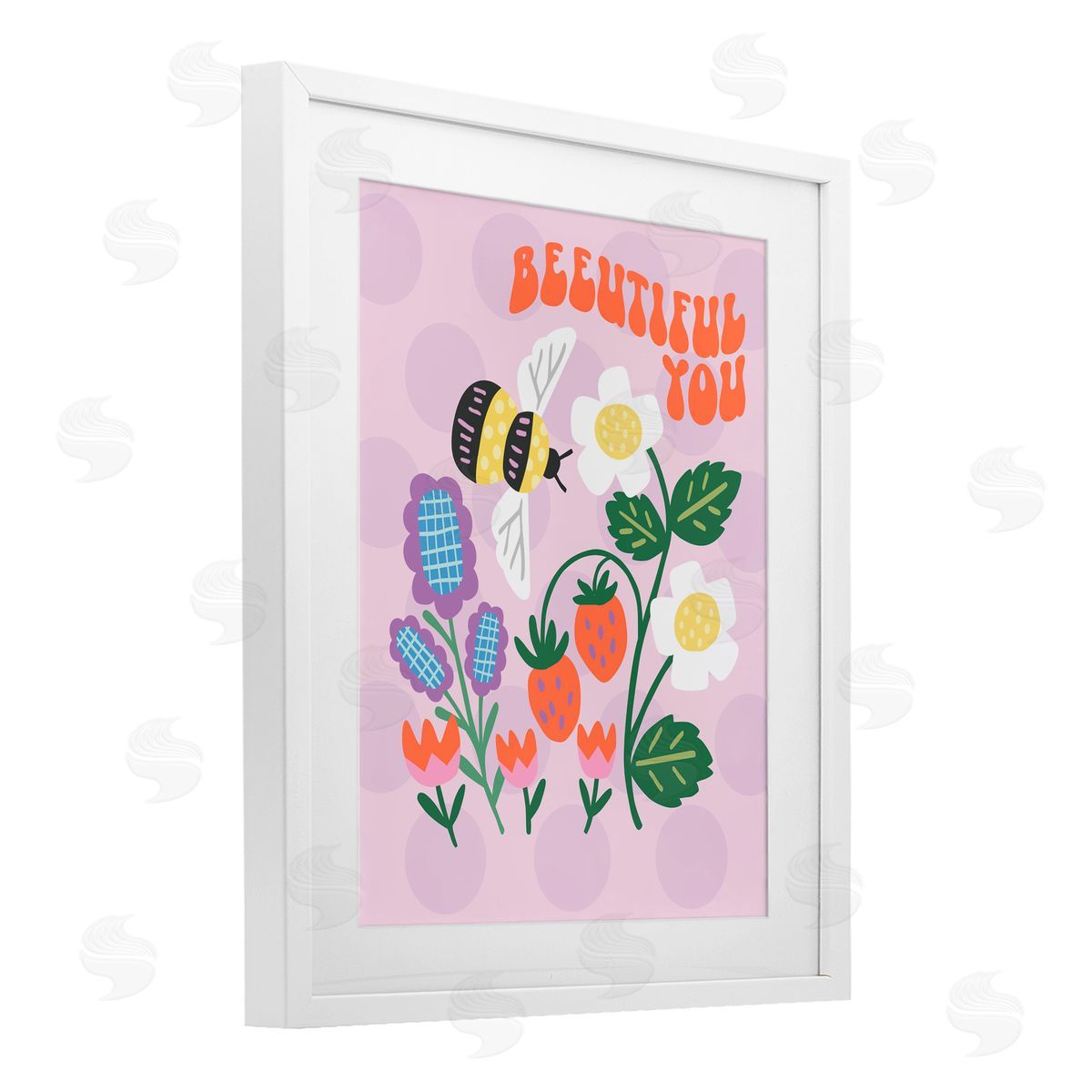 Jilly Jack Designs Beeuitiful You Uplifting Bee Canvas Wall Art Print