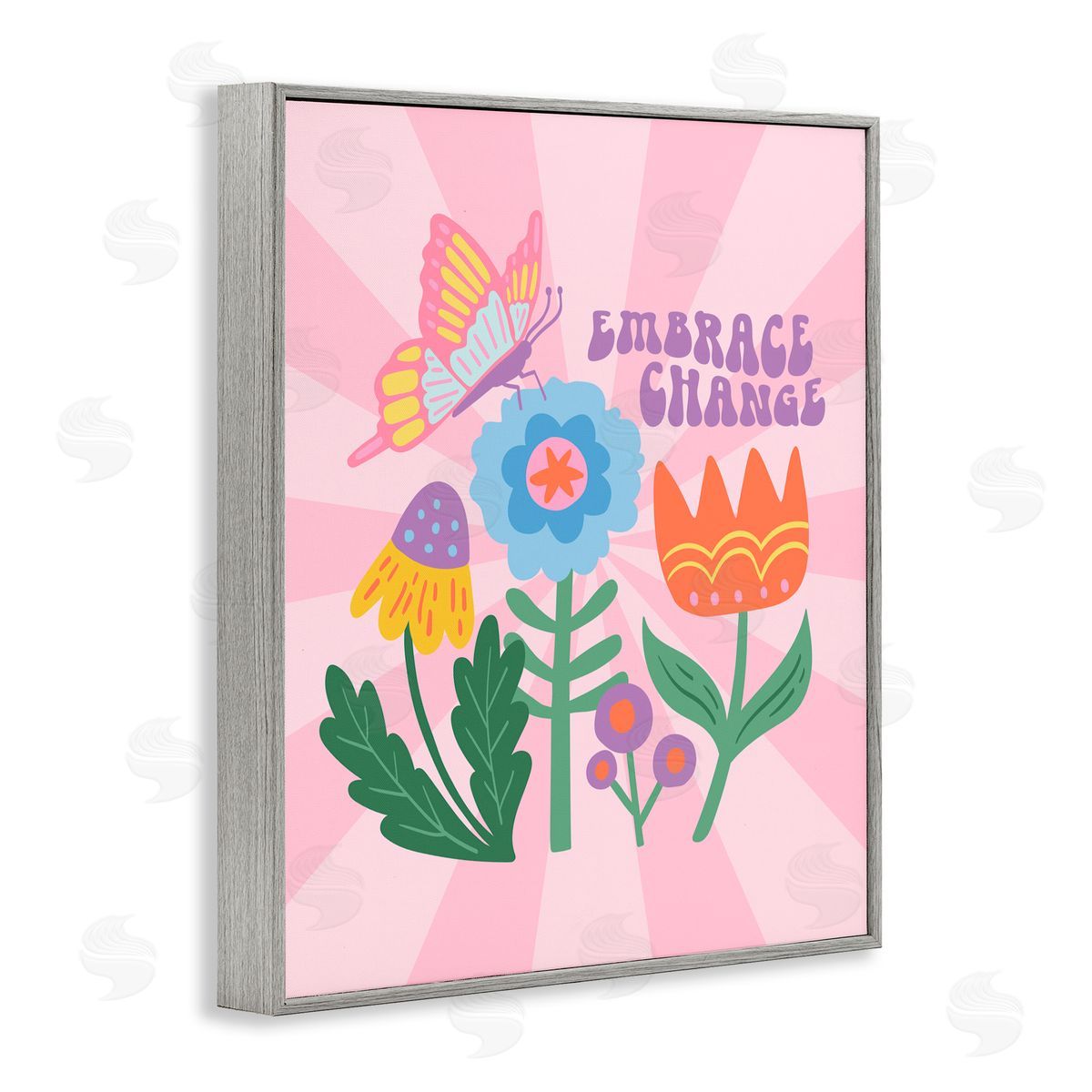 Jilly Jack Designs Embrace Change Inspiration Canvas Wall Art Print