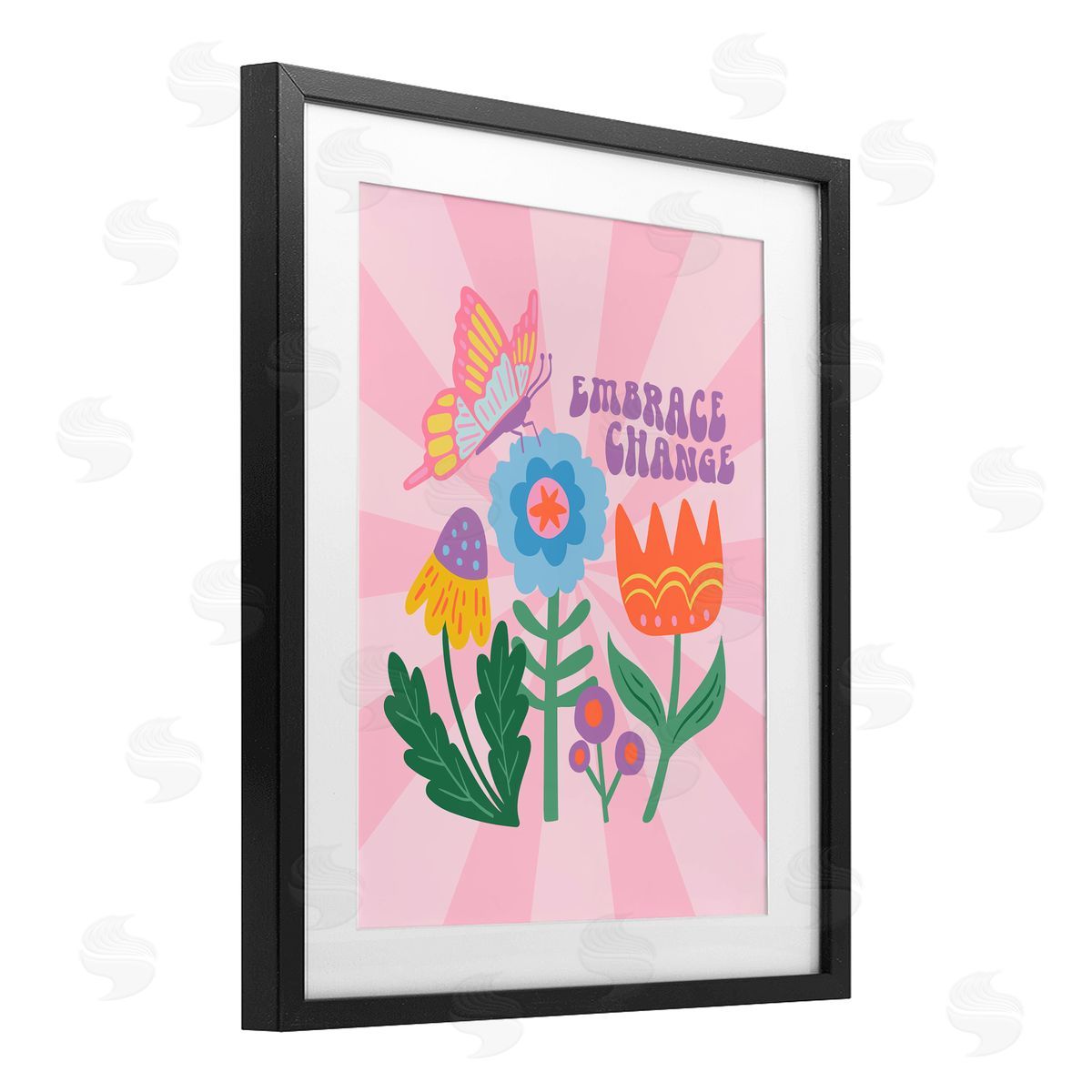 Jilly Jack Designs Embrace Change Inspiration Canvas Wall Art Print