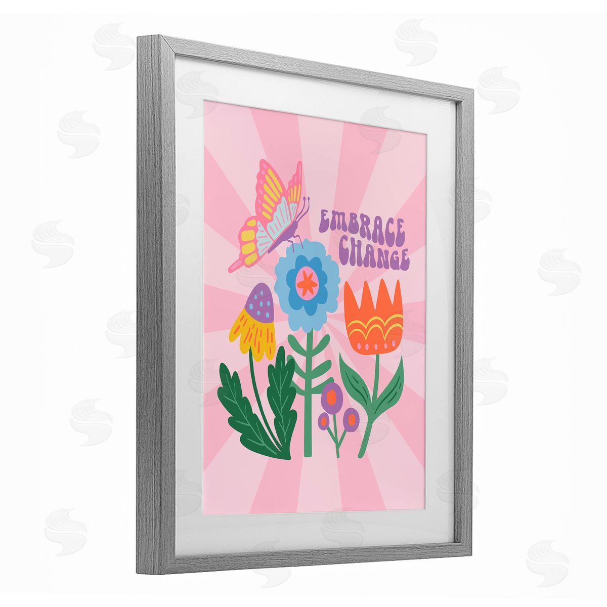 Jilly Jack Designs Embrace Change Inspiration Canvas Wall Art Print