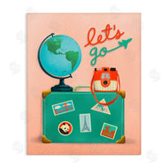 Jilly Jack Designs | Let's Go Travel Suitcase