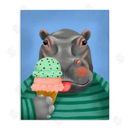 Jilly Jack Designs | Hippo And Ice Cream Cone