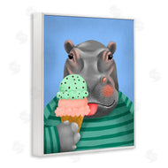 Jilly Jack Designs | Hippo And Ice Cream Cone