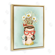Jilly Jack Designs | Vintage Planter Girl with Daisies