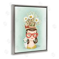 Jilly Jack Designs | Vintage Planter Girl with Daisies