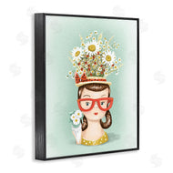 Jilly Jack Designs | Vintage Planter Girl with Daisies