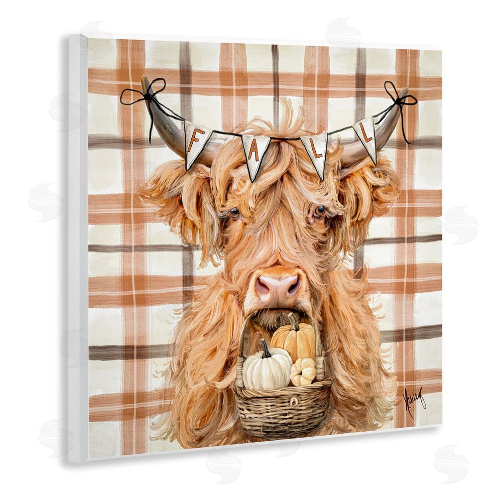 Ashley Bradley Autumn Harvest Cattle Wall Plaque Art Print