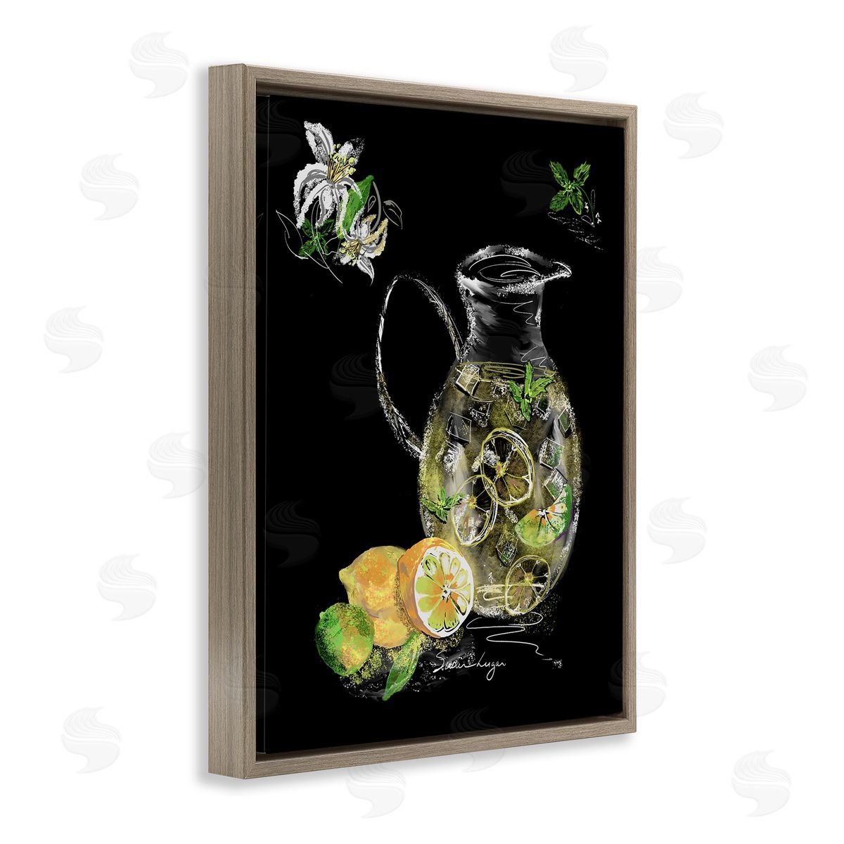 Susan Lugar Iced Lemonade Pitcher Canvas Wall Art Print