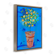 Susan Lugar | Potted Lemons Vivid Blue