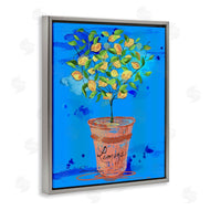 Susan Lugar | Potted Lemons Vivid Blue