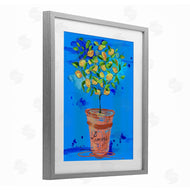 Susan Lugar | Potted Lemons Vivid Blue