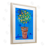 Susan Lugar | Potted Lemons Vivid Blue