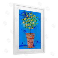 Susan Lugar | Potted Lemons Vivid Blue