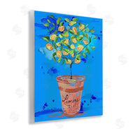 Susan Lugar | Potted Lemons Vivid Blue