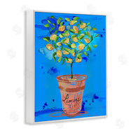 Susan Lugar | Potted Lemons Vivid Blue