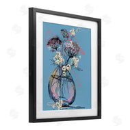 Susan Lugar | Abstract Snowberries Vase
