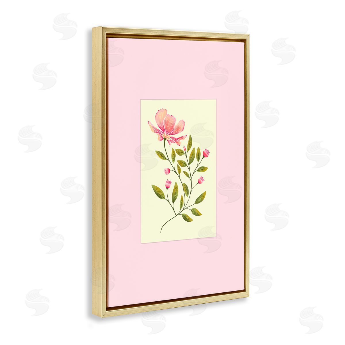 Pooja Dave Single Budding Flower Canvas Wall Art Print