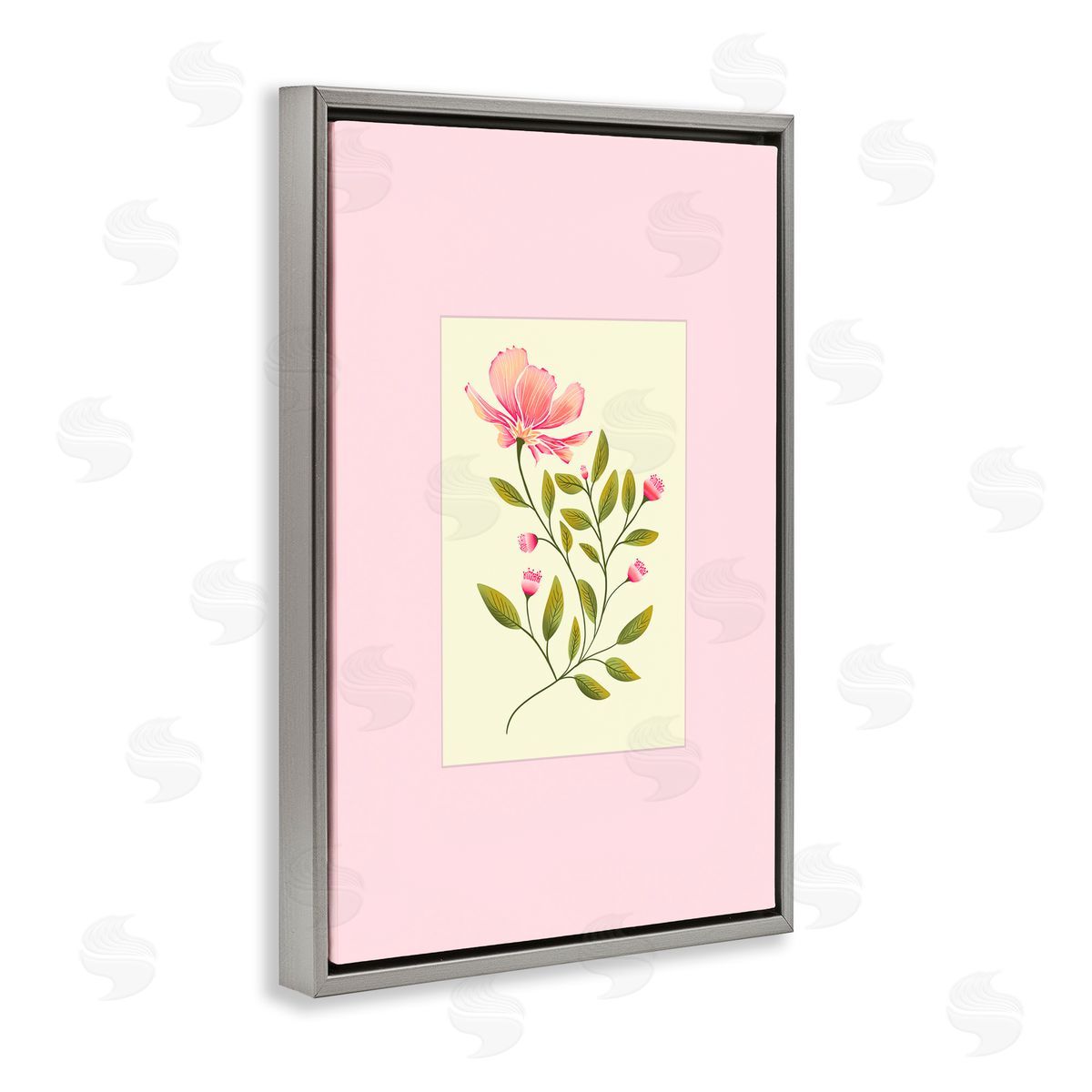 Pooja Dave Single Budding Flower Canvas Wall Art Print