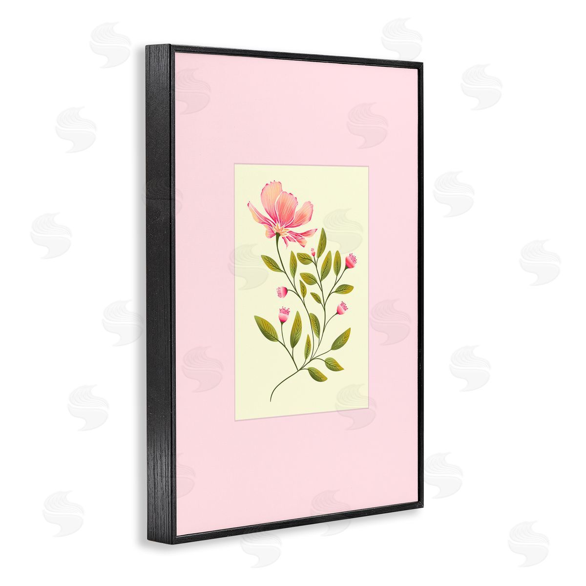 Pooja Dave Single Budding Flower Canvas Wall Art Print