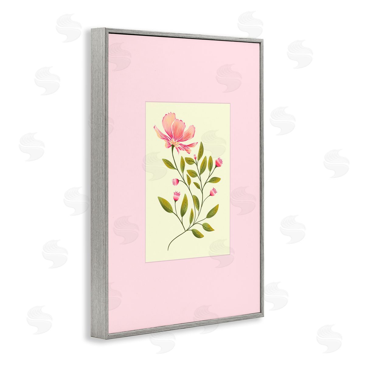 Pooja Dave Single Budding Flower Canvas Wall Art Print
