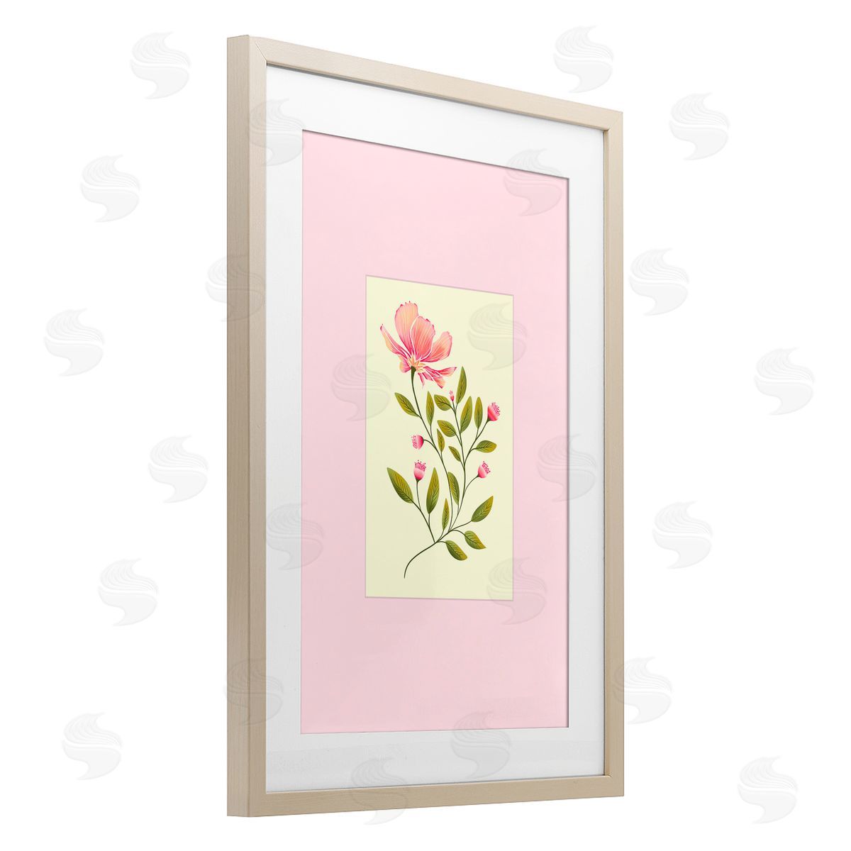 Pooja Dave Single Budding Flower Canvas Wall Art Print