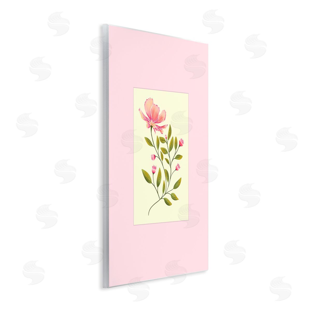 Pooja Dave Single Budding Flower Canvas Wall Art Print