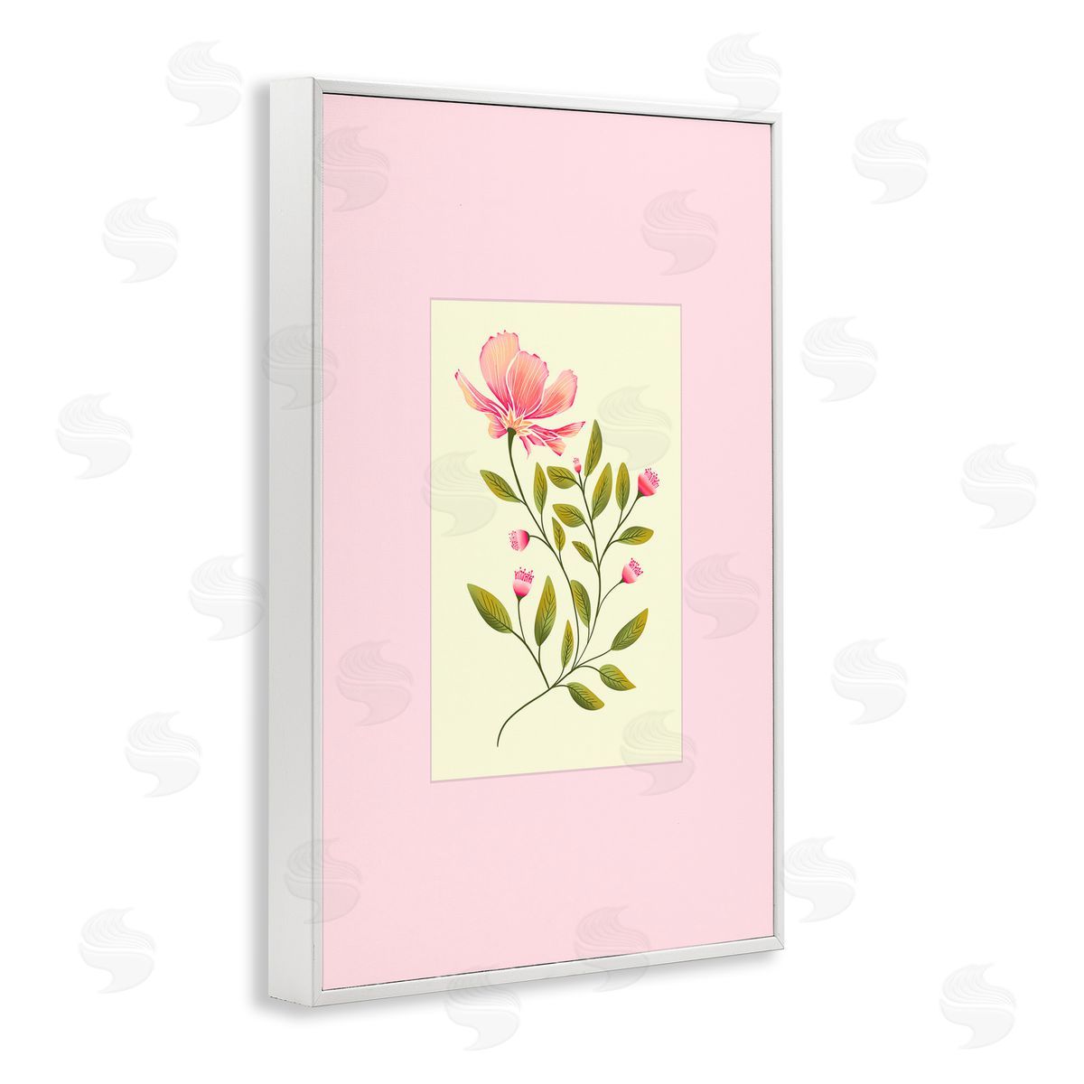Pooja Dave Single Budding Flower Canvas Wall Art Print