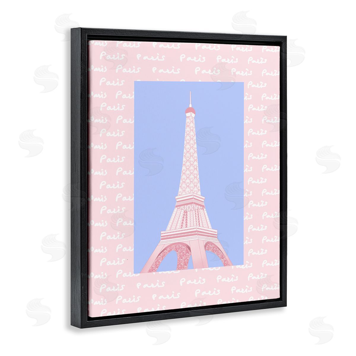 Pooja Dave Paris Pastel Eiffel Tower Canvas Wall Art Print