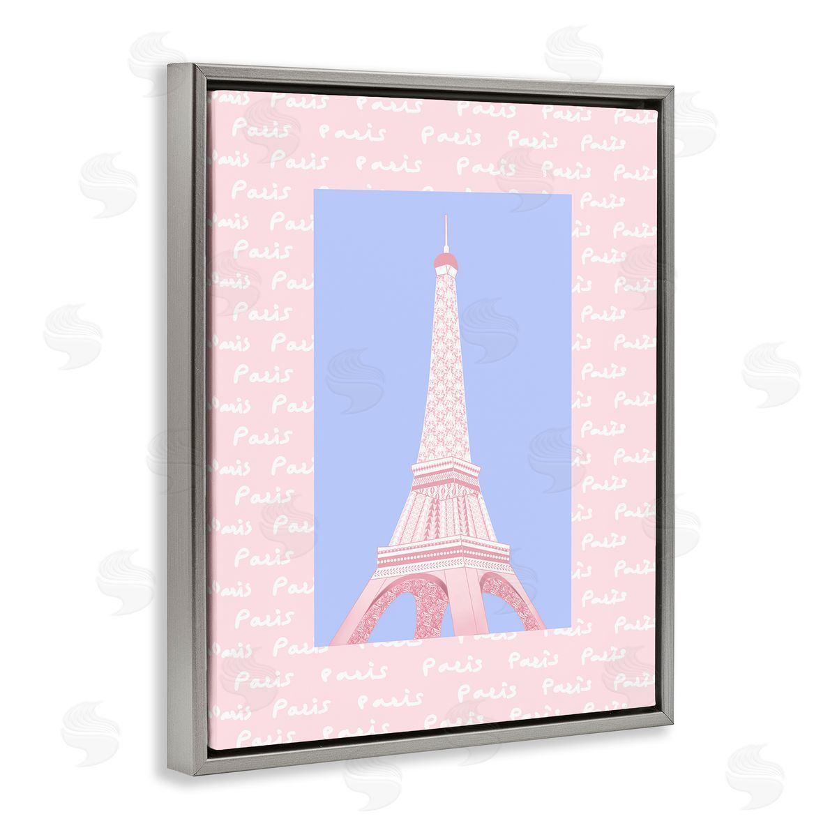Pooja Dave Paris Pastel Eiffel Tower Canvas Wall Art Print