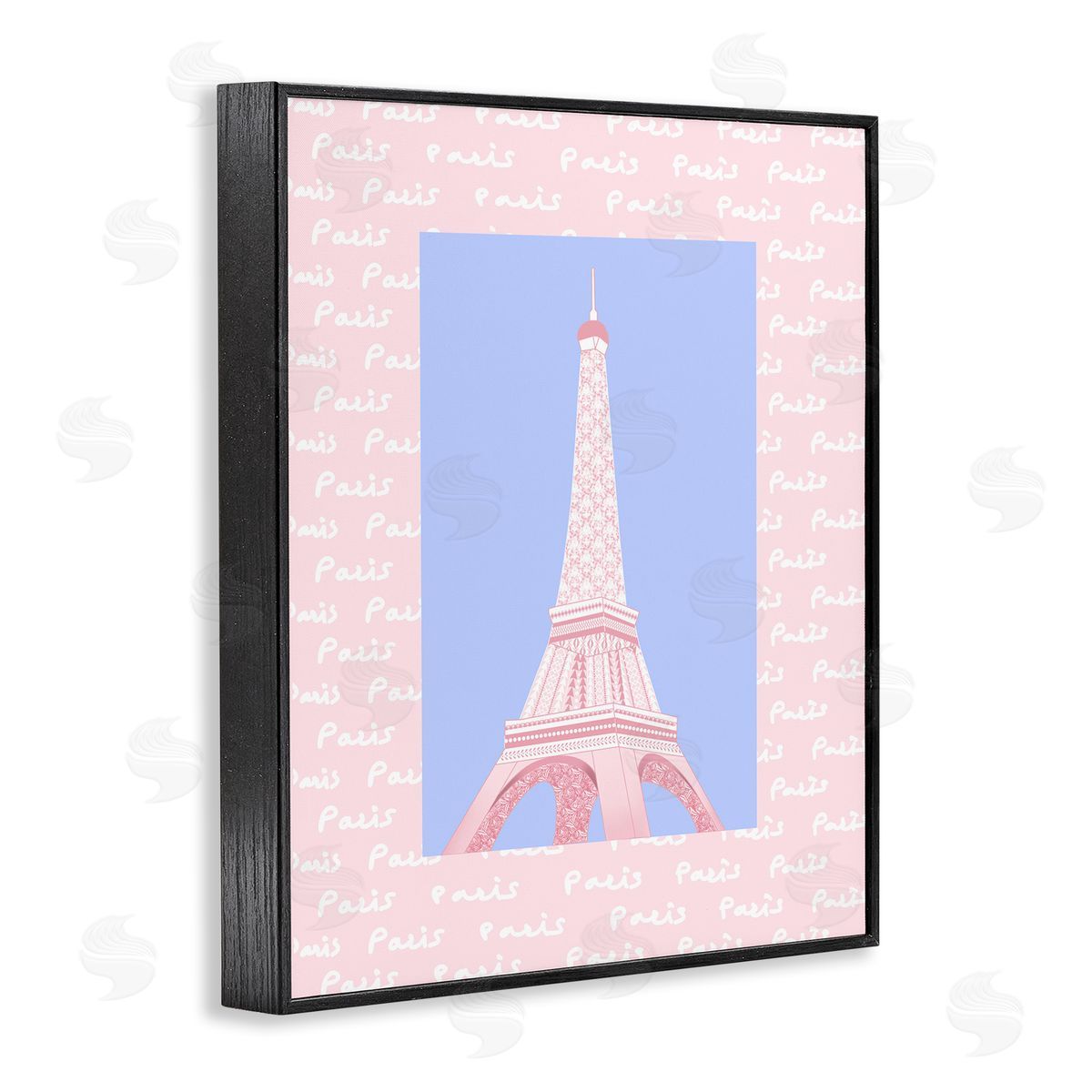Pooja Dave Paris Pastel Eiffel Tower Canvas Wall Art Print