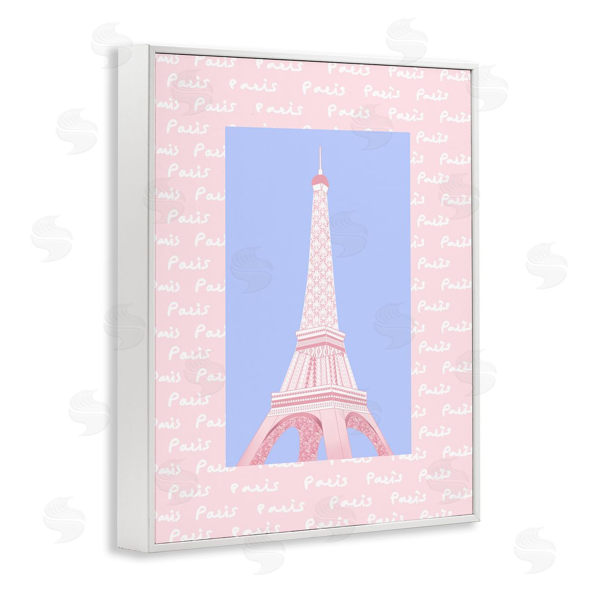 Pooja Dave Paris Pastel Eiffel Tower Canvas Wall Art Print