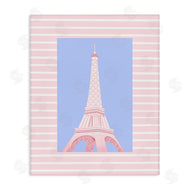 Pooja Dave | Eiffel Tower over Pink Stripes