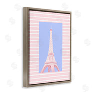 Pooja Dave | Eiffel Tower over Pink Stripes