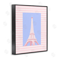 Pooja Dave | Eiffel Tower over Pink Stripes