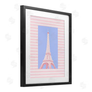 Pooja Dave | Eiffel Tower over Pink Stripes