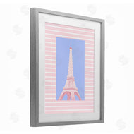 Pooja Dave | Eiffel Tower over Pink Stripes