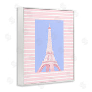 Pooja Dave | Eiffel Tower over Pink Stripes