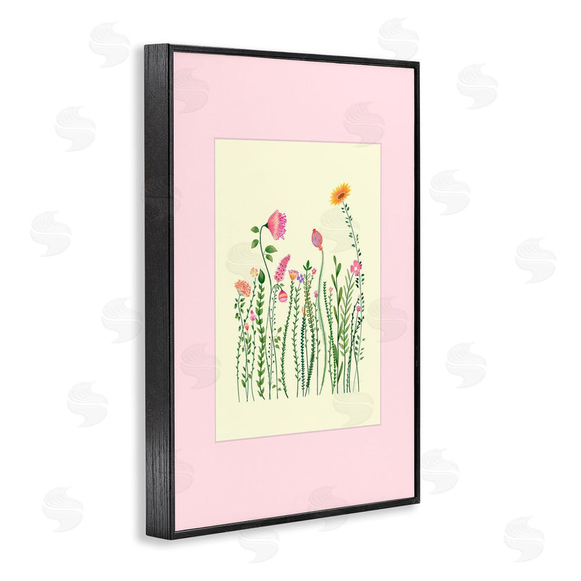 Pooja Dave | Wild Bloom Sprigs over Pink