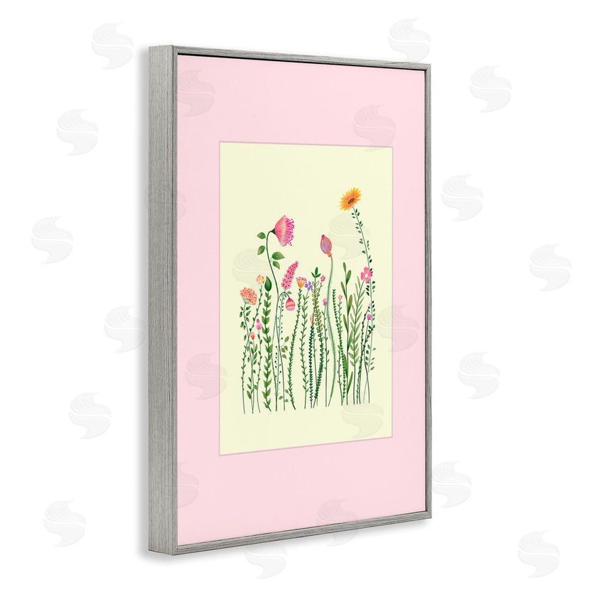 Pooja Dave | Wild Bloom Sprigs over Pink