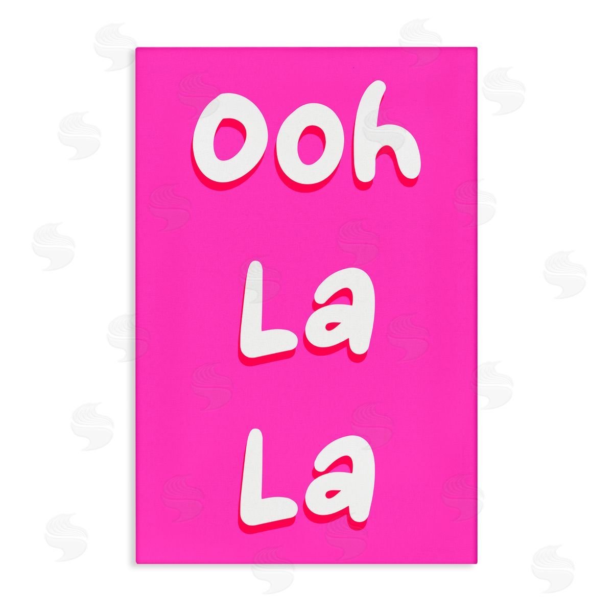 Pooja Dave Ooh La La Bright Pink Canvas Wall Art Print